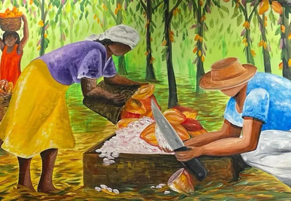 Exposição de Pintura “Cacau, Sustentabilidade Ancestral – Poesia e Cor”, de Meire Gomes