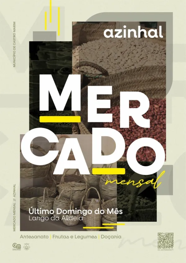 Mercado mensal no Azinhal